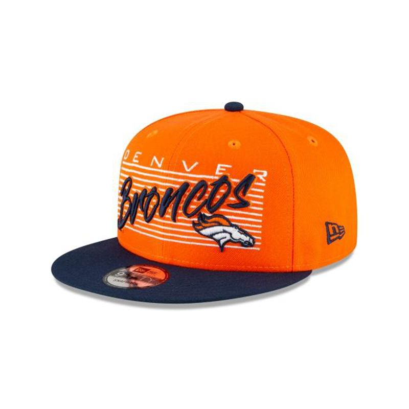 NFL Denver Broncos Retro 9Fifty Snapback (MRU4506) - Orange New Era Caps